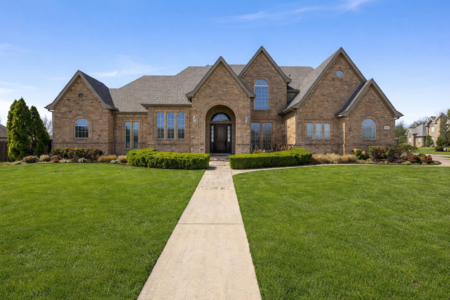 elegant brick home in Arkansas